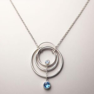 white gold necklace designed by Sarah Netanya