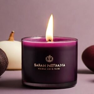 Temple Flower fragrant infused handmade candle by Sarah Netanya